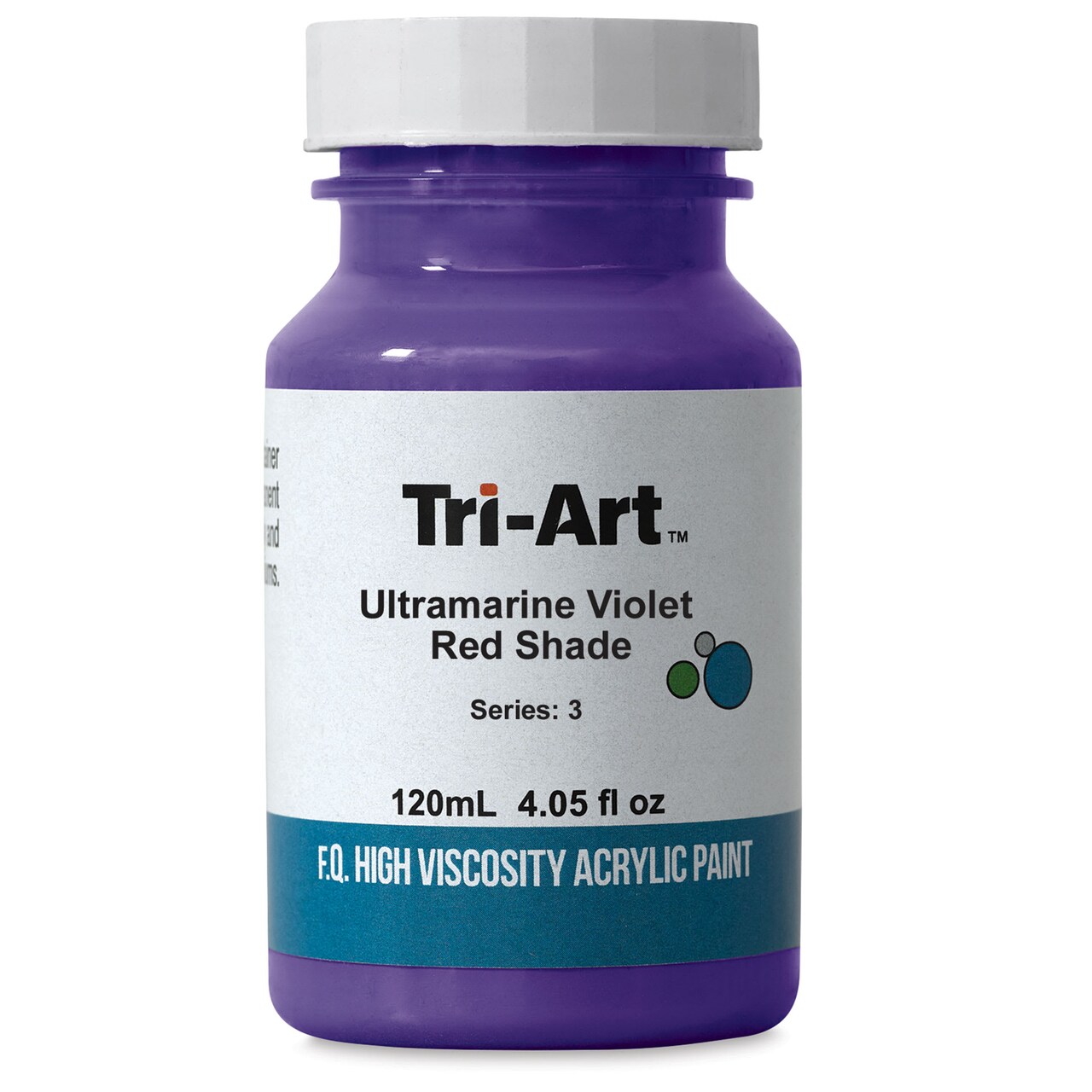 Tri-Art High Viscosity Artist Acrylic - Ultramarine Violet Red Shade, 120 ml jar